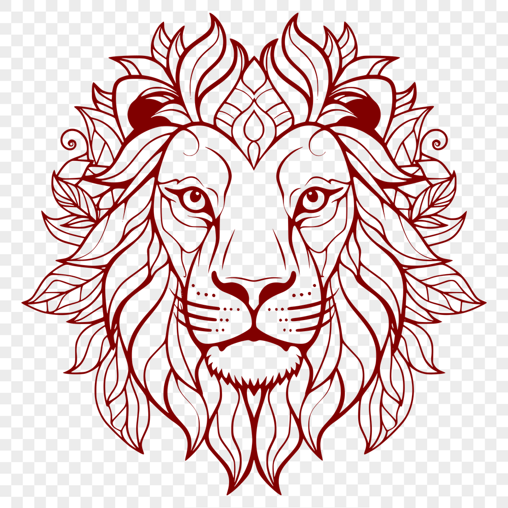 Ornate Big Cat SVG