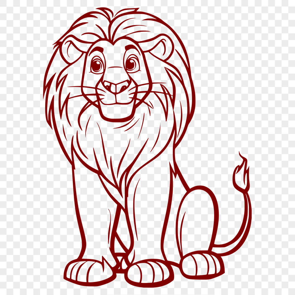 Free Creative Big Cat Vector Image