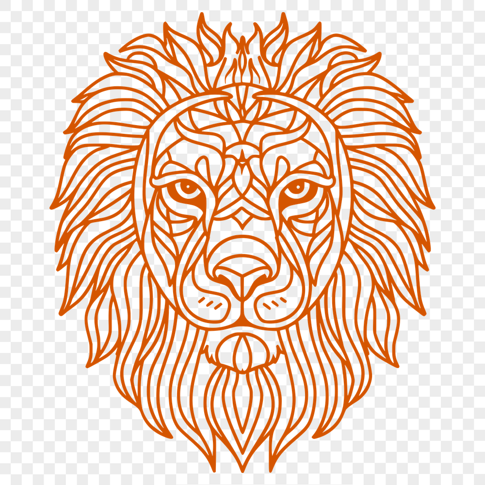 Beautiful Lion PNG