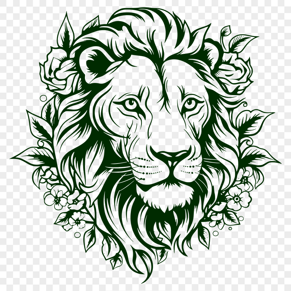 Beautiful Lion Vector Image