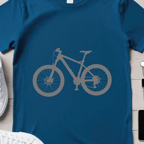 A minimalist bicycle design with clean lines, suitable for vector art and cutting machine applications.