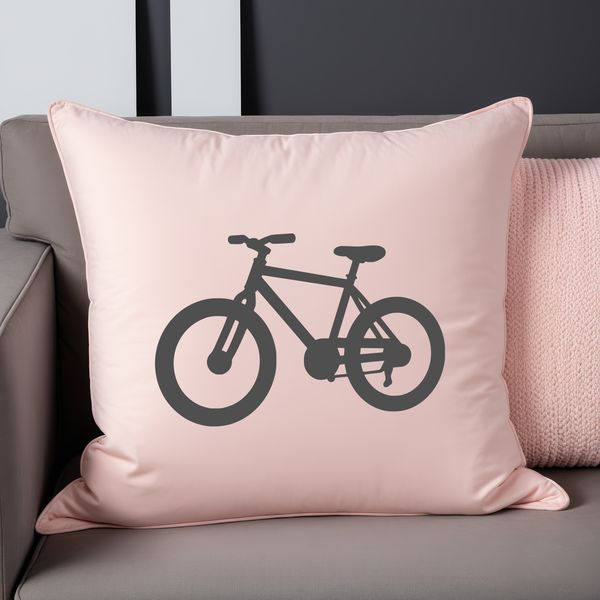 A simple bicycle illustration with clean lines and minimalist design, suitable for various uses.