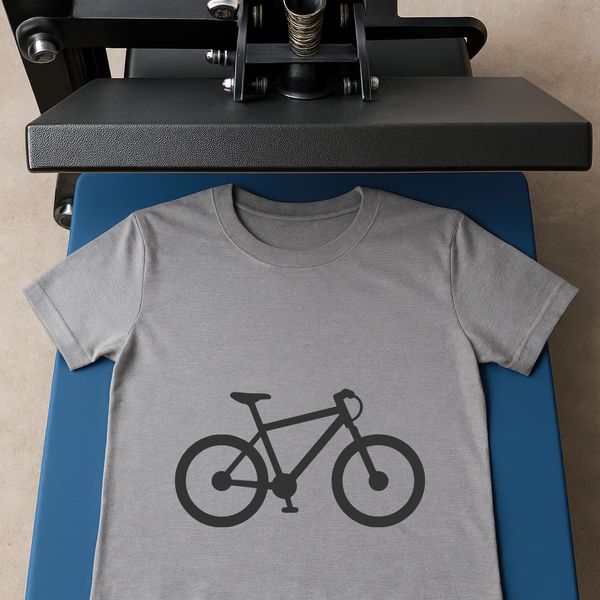 A simple vector illustration of a bicycle for commercial use.