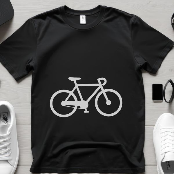 Illustration of a bicycle with detailed design elements suitable for vector art projects.