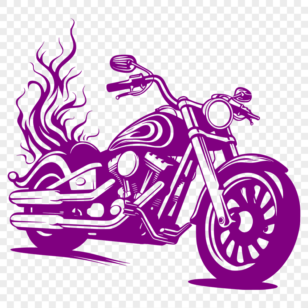 Beautiful Motorbike - For Sublimation Project