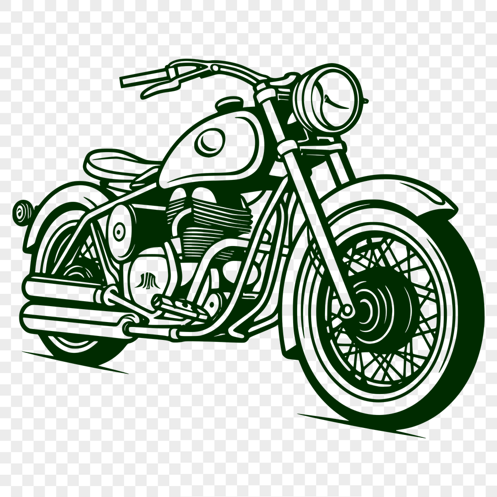 Free Stunning Bike Vector Drawing