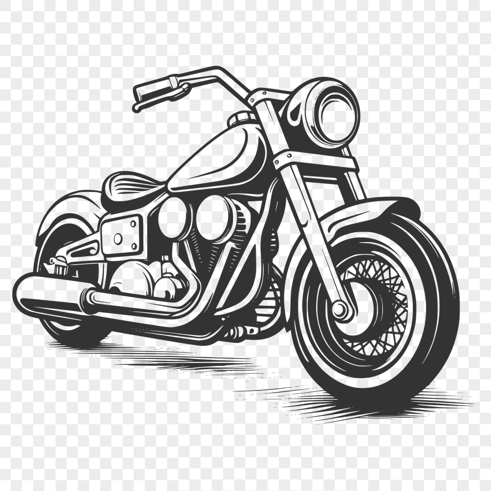 Artistic Motorcycle SVG