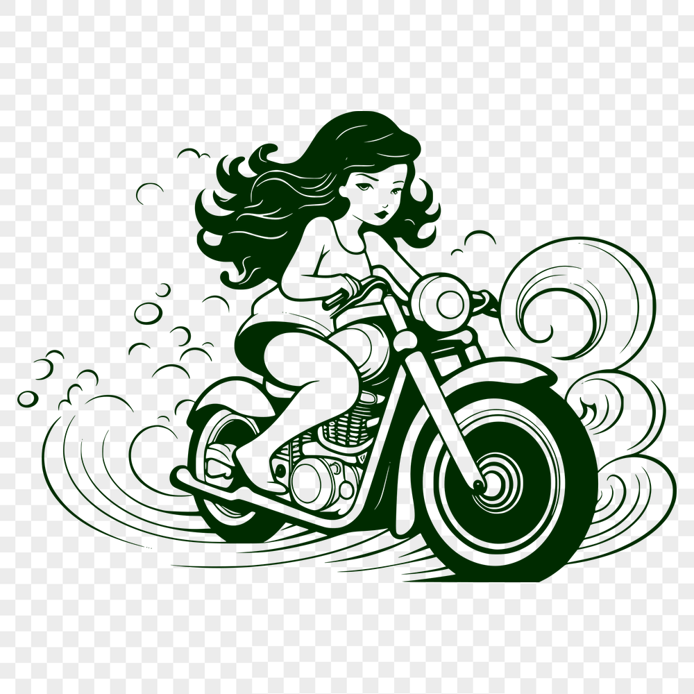 Free Beautiful Motorbike Illustration