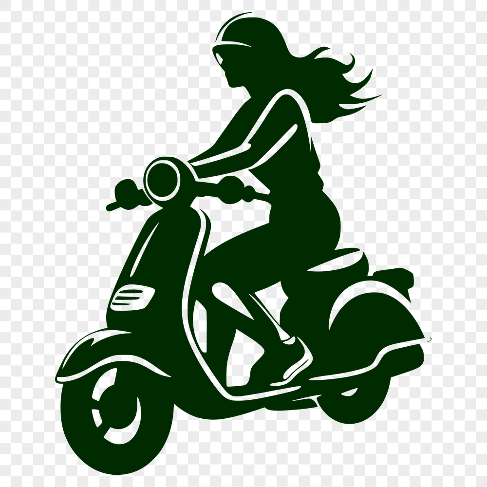 Free Creative Motorbike Illustration