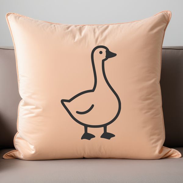 An SVG outline of a goose suitable for digital cutting machines like Cricut or laser engraving tools.