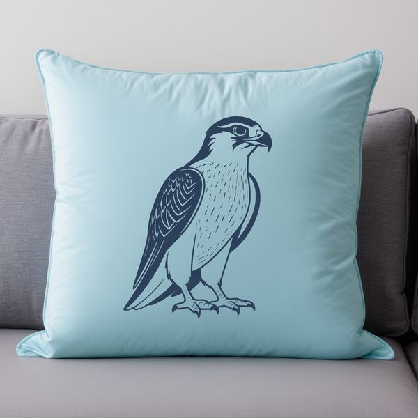 Falcon Silhouette SVG A silhouetted image of a bird, specifically a falcon in flight, created as an SVG vector graphic.