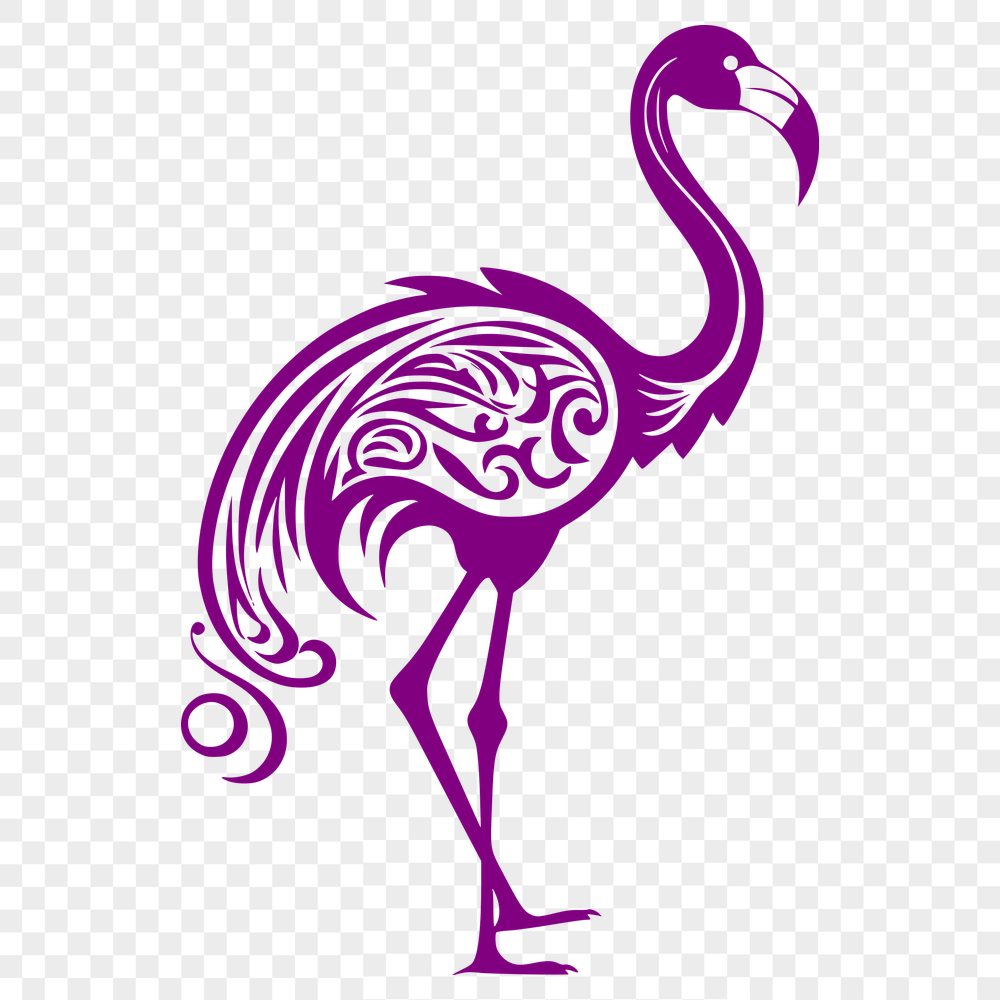 Beautiful Flamingo Vector Illustration