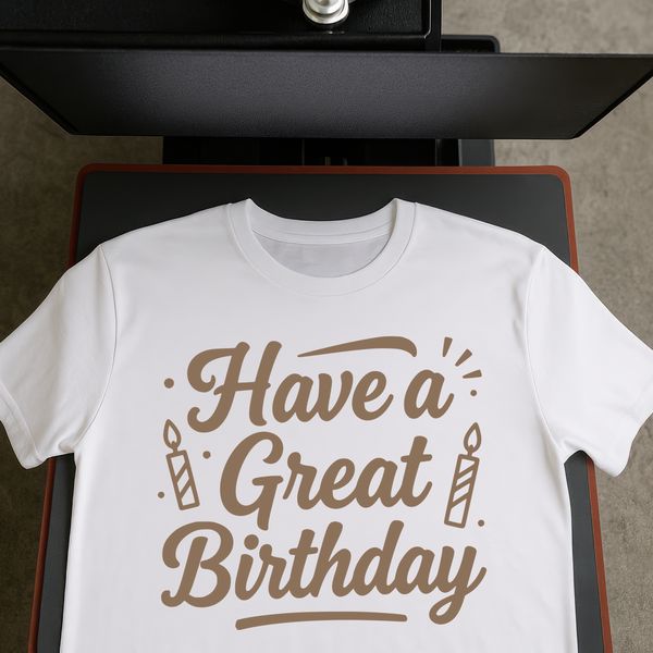 Free vector art illustration of a happy birthday message in a modern style, suitable for commercial or personal use.