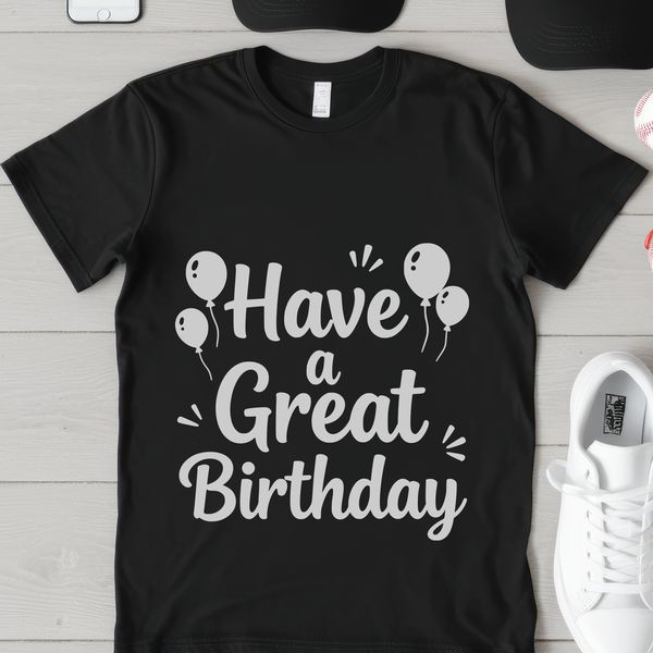 Happy birthday quote in bold vector typography suitable for commercial use or personal projects.