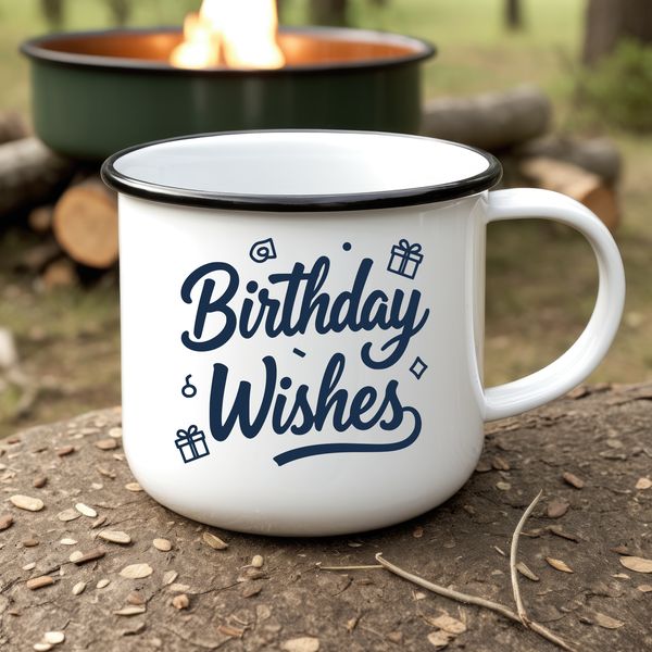 SVG illustration of a birthday quote with decorative elements