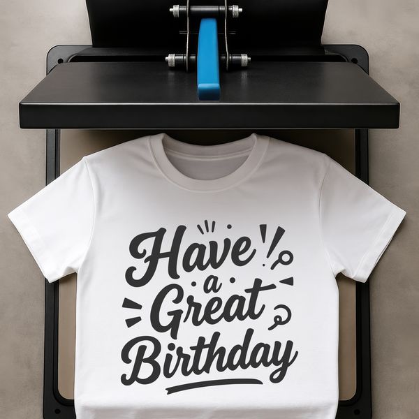 SVG birthday quote illustration for personal or commercial projects.