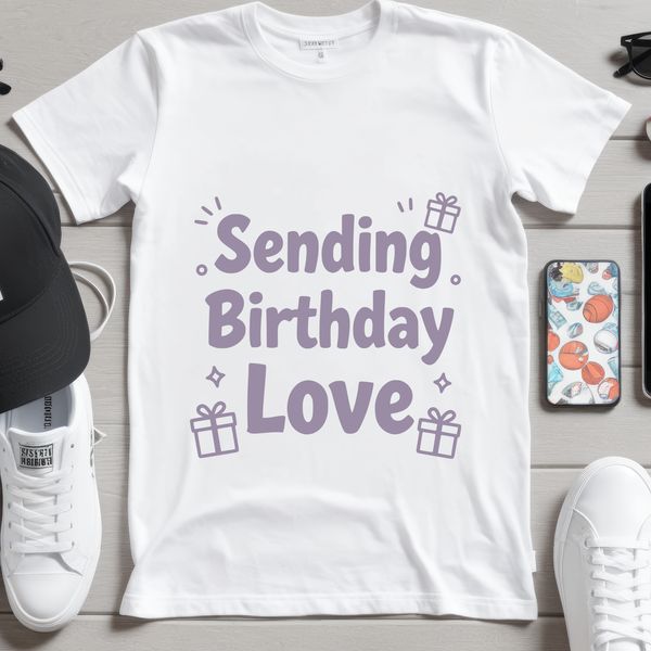 A stylized vector graphic displaying a cheerful Happy Birthday message.