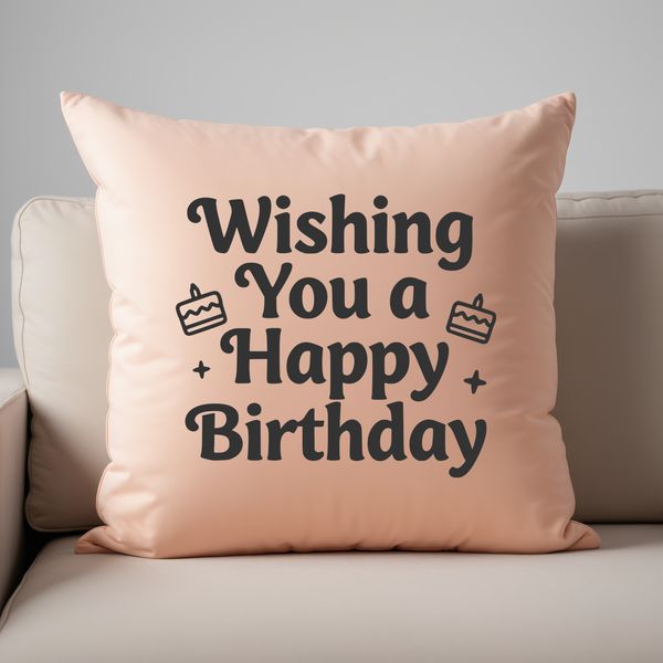 A simple SVG graphic with bold font displaying a birthday message in a clean and easy-to-read format.
