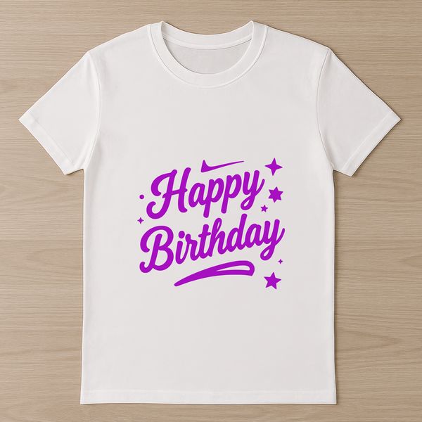 A vector design illustration of a birthday message with a celebratory tone.
