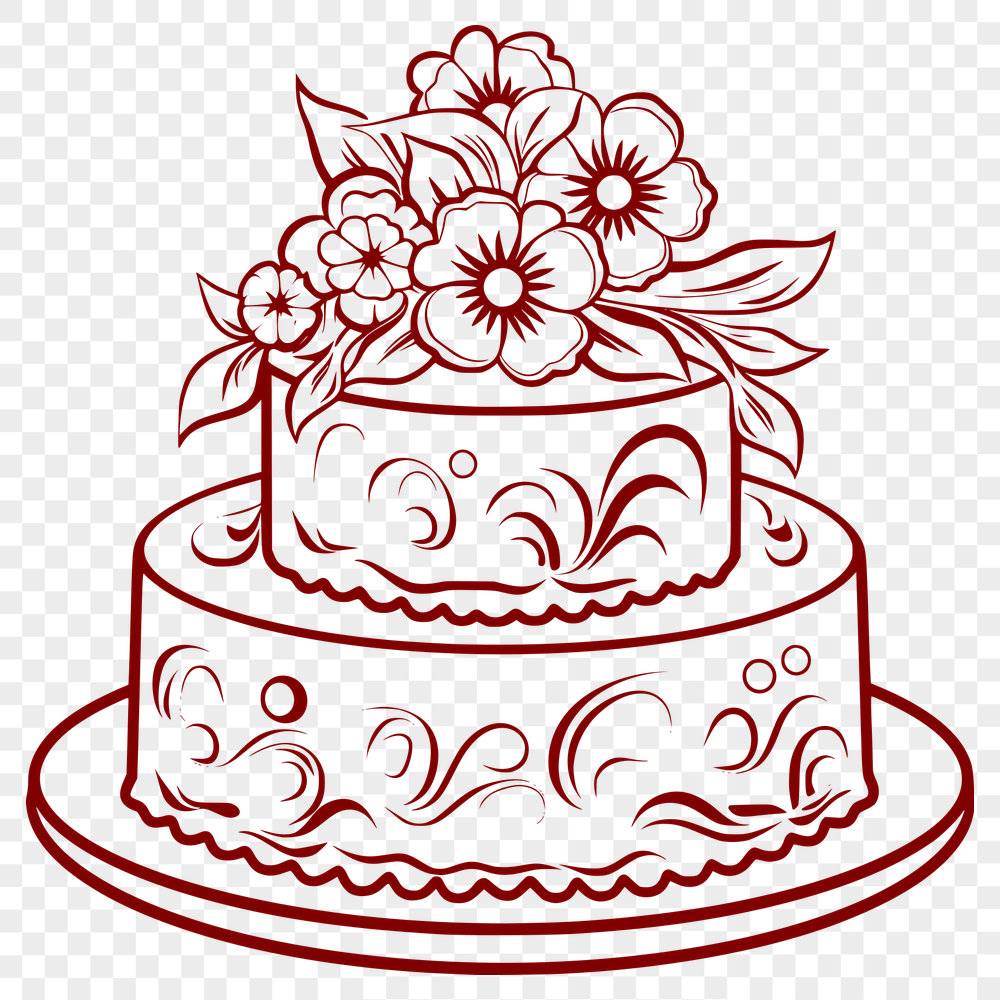 Cake Clipart In SVG, PNG, PDF And DXF Formats