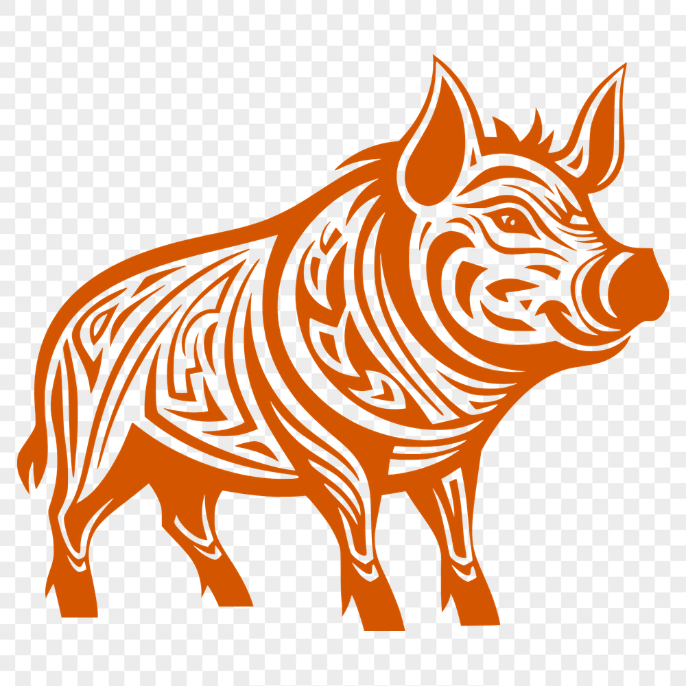 Unique Boar DXF