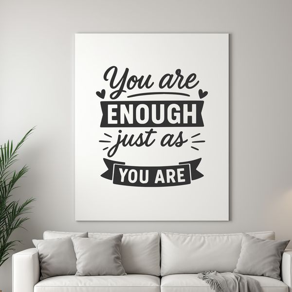 Inspiring Self Worth Motivator Uplifting quote about self worth and confidence in a clean and modern vector design format.