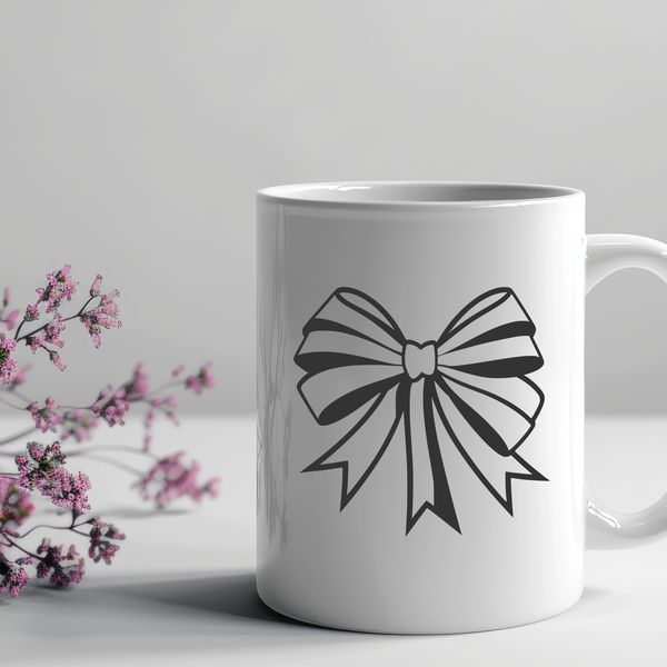 Vibrant Gift Ribbon A digital illustration of a colorful bow used as a decorative element on gifts and presents.