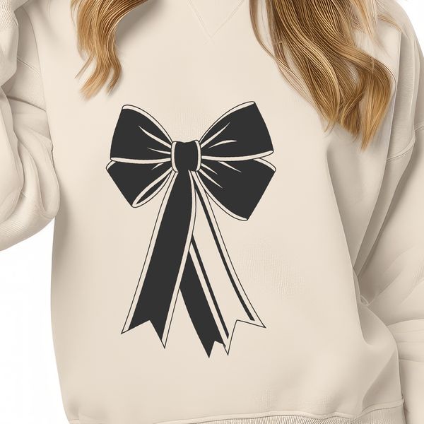 Gift Wrap Inspiration Vector Art Decorative bow illustration in vector format, suitable for craft projects and designs.