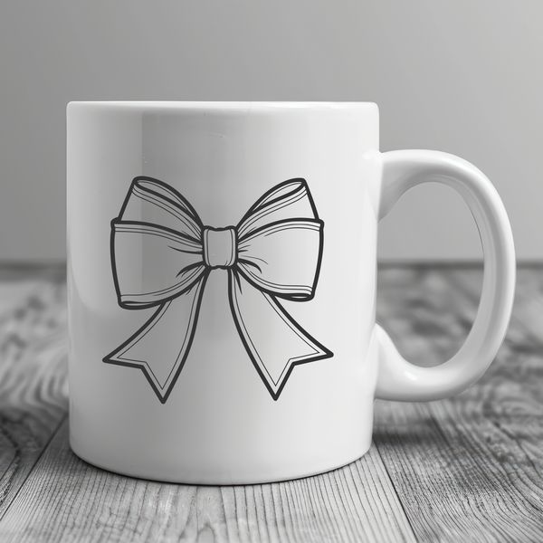 Free SVG Craft Clip Art A decorative bow designed for crafts and DIY projects.