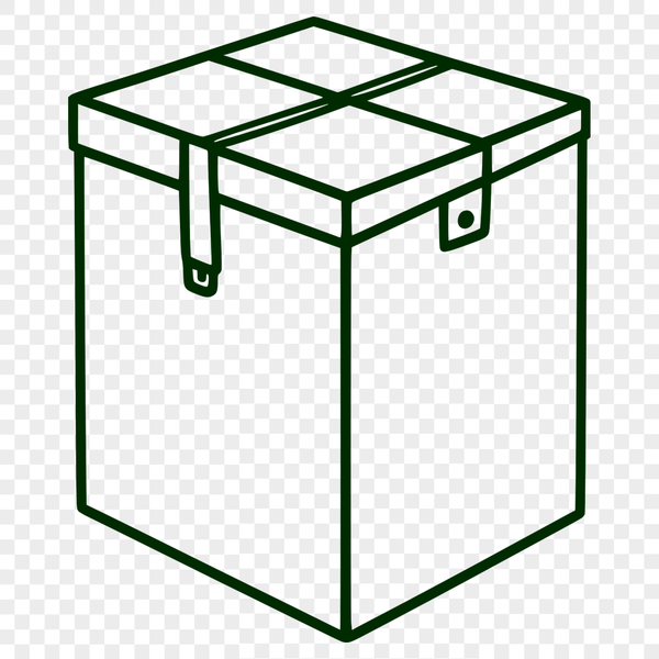 Simple Vector Box Graphics A simple box vector graphic created with SVG format for digital designs and cutting machines.