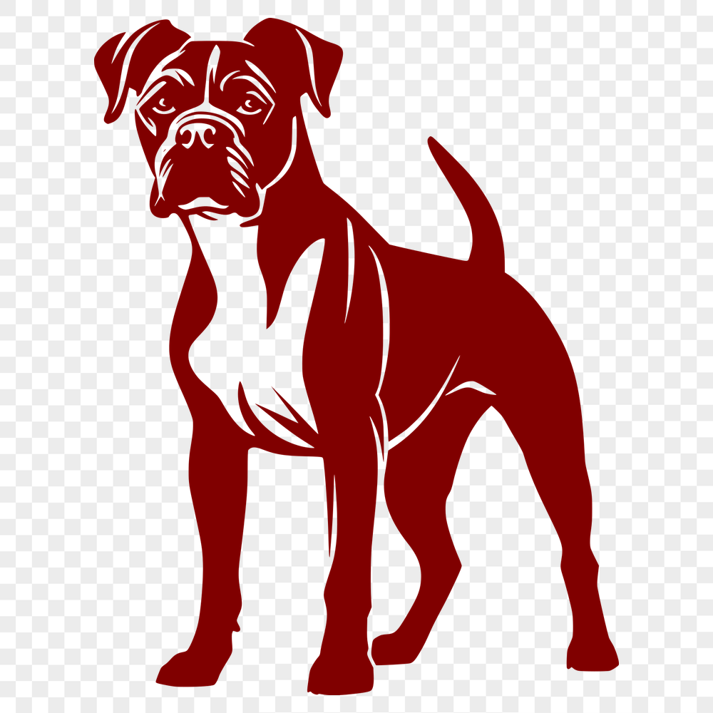 Creative Standing Dog - SVG