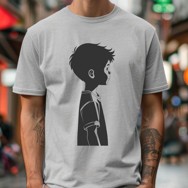 Young Figure SVG Clip Art Design Simple outline of a child figure designed as a cuttable clip art.