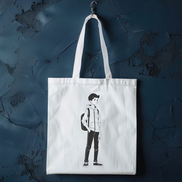 Simple Boy Design A simple illustration of a young boy in a neutral background, suitable for various design applications.