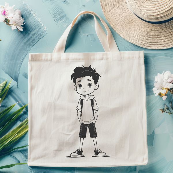 Young Boy Illustration Vector Art A young boy illustration in vector format, suitable for digital and commercial use.