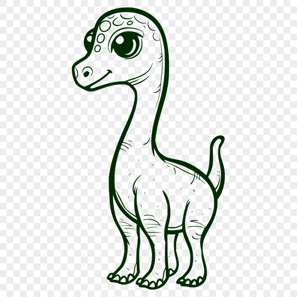 Unique Brachiosaurus Drawing