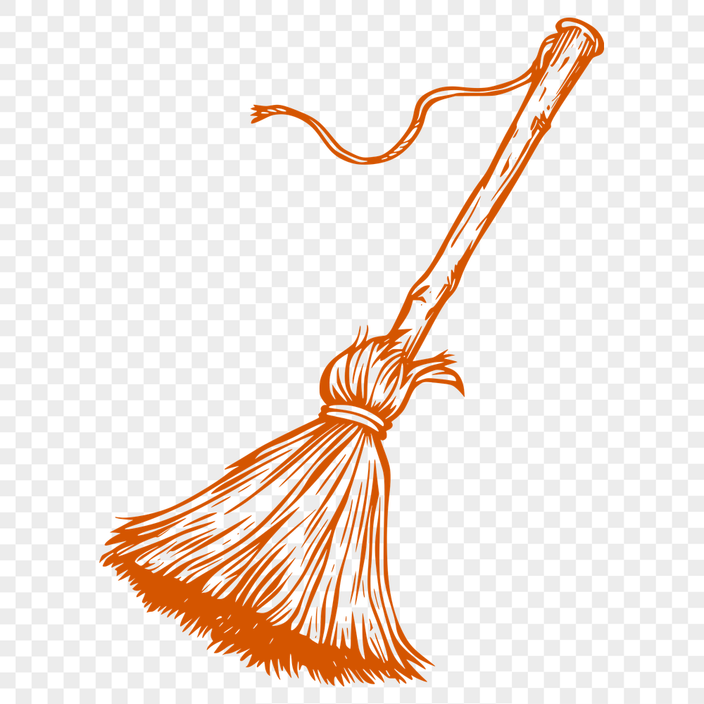 Free Broom Stick Digital Drawing