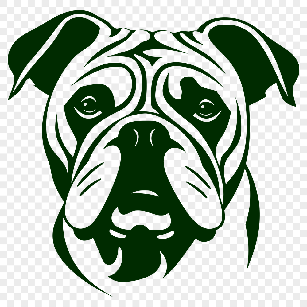 Free Unique Bulldog Vector Drawing