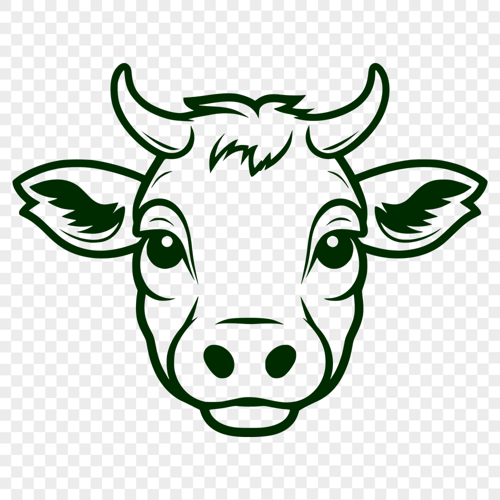 Unique Cow Vector Art