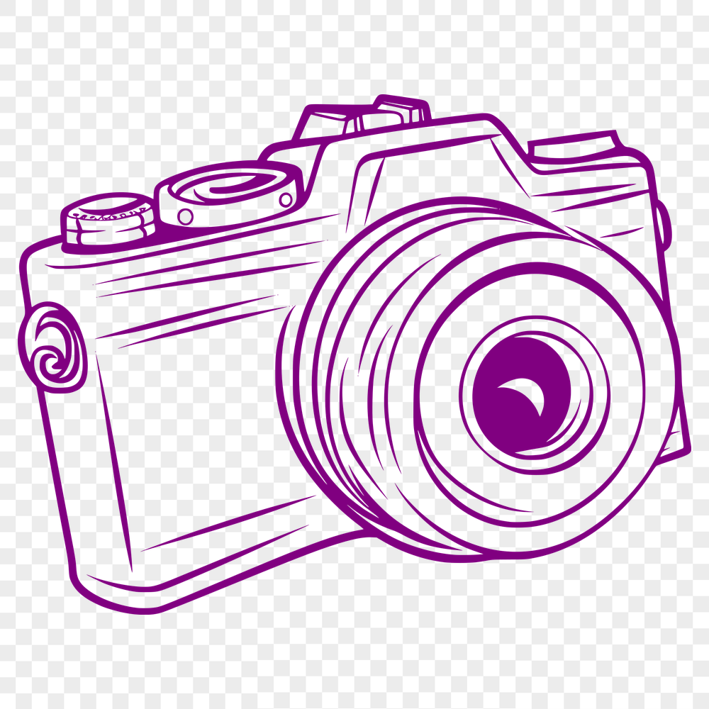 Free Artistic Camera Vector Image