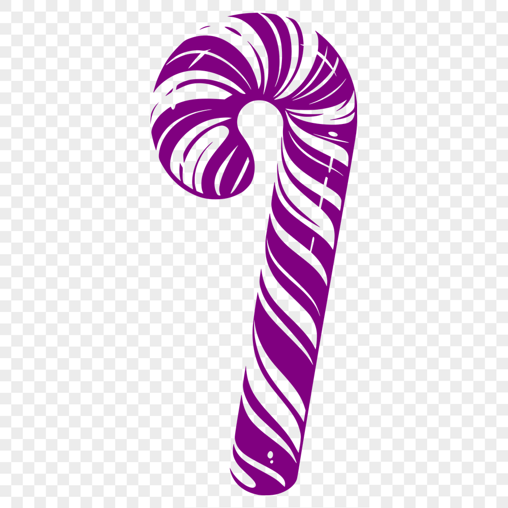 Free Candy Cane - Procreate DXF Free Download