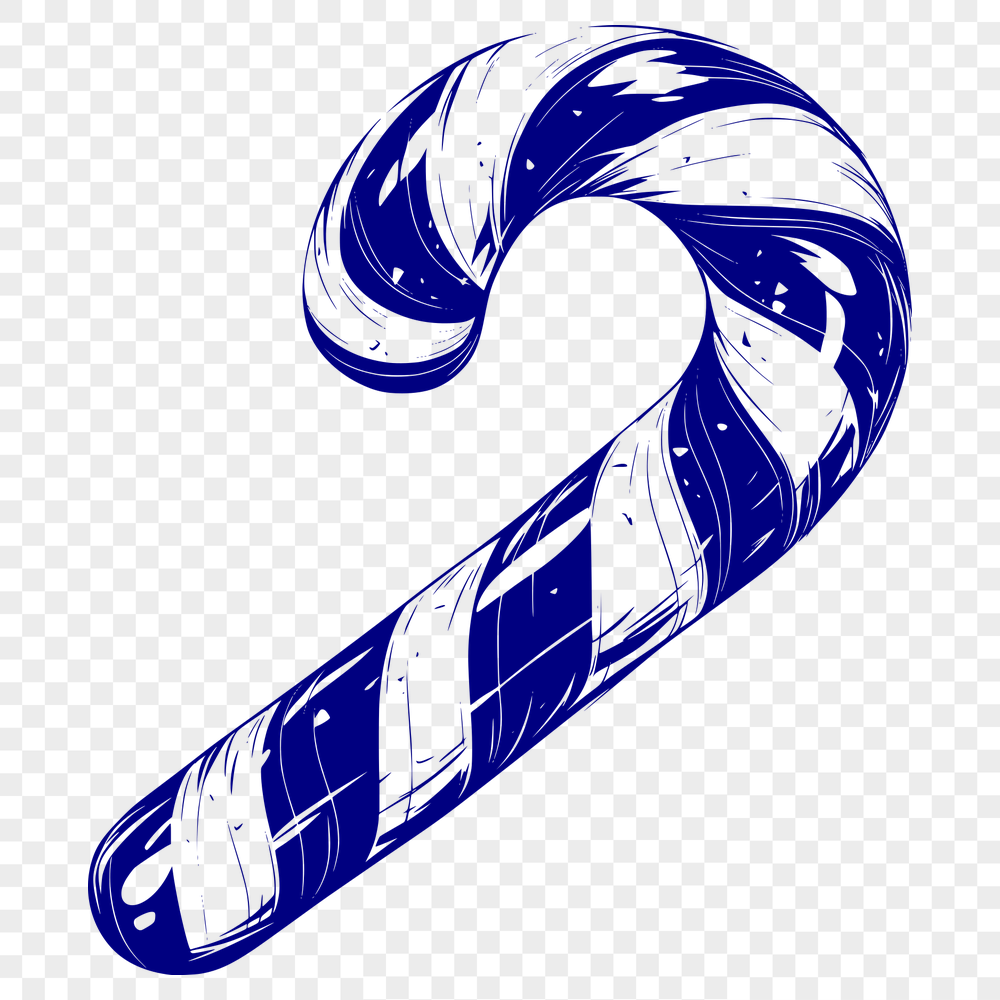 Creative Candy Cane In DXF For Free Download