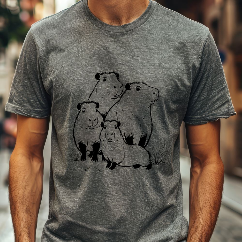Capybara Silhouette for Crafting Projects Colorful Capybara silhouette for digital designs and crafts.