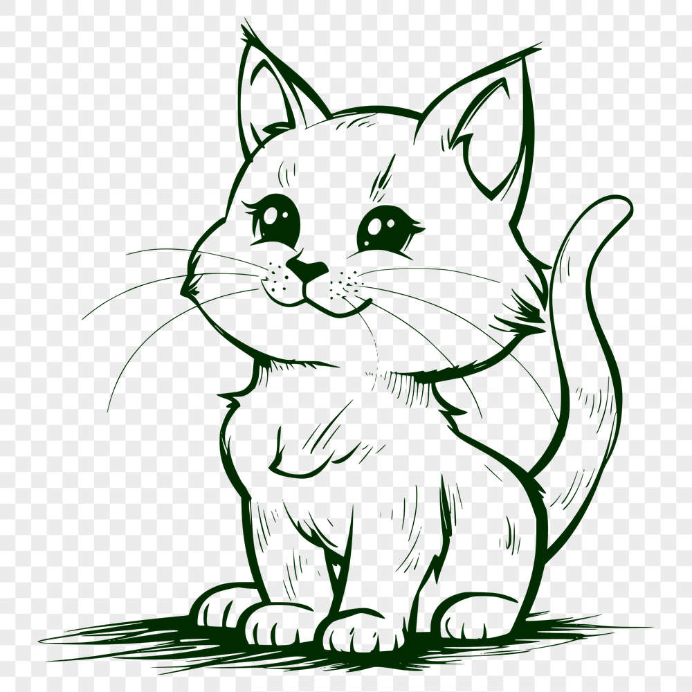 Cute Kitten SVG