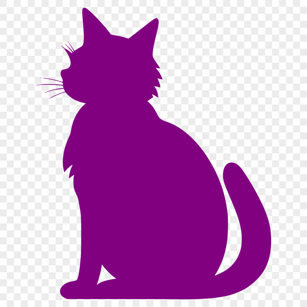 Creative Sitting Cat Vector Art