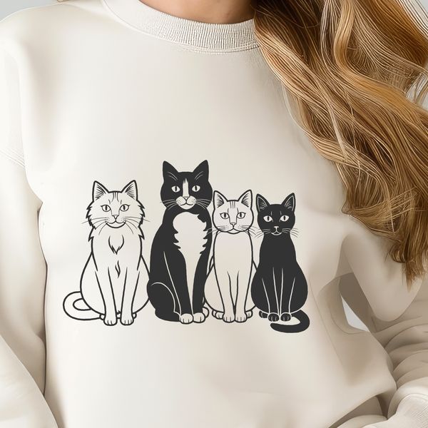 Beautiful Feline Vector Image A high-quality vector image of a domestic cat, suitable for use in various design projects and crafts.