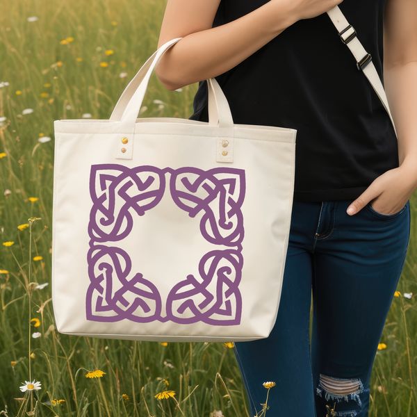 Detailed ornate pattern inspired by Celtic art, suitable for vector designs and cutting machine projects.