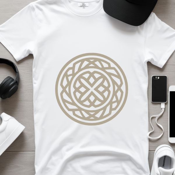 Ornate Celtic shape with intricate embellishment details