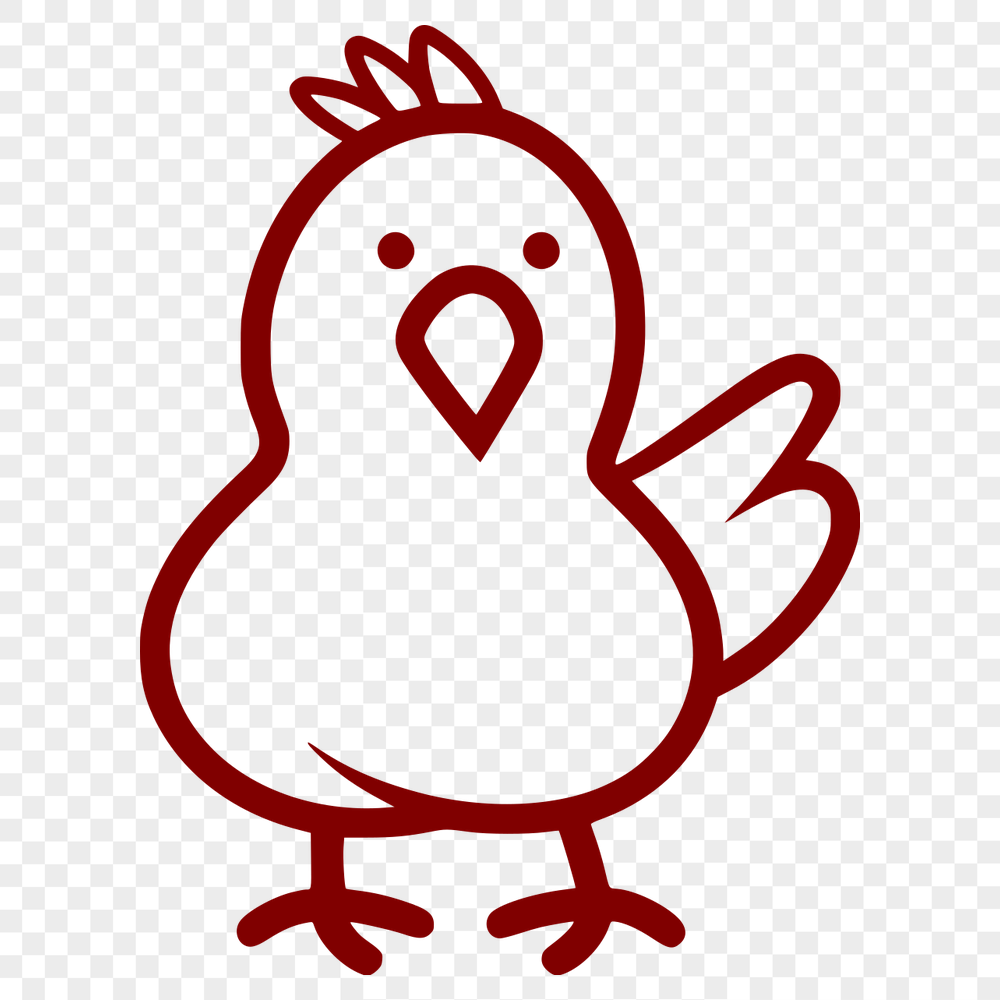 Creative Chick Vector Illustration