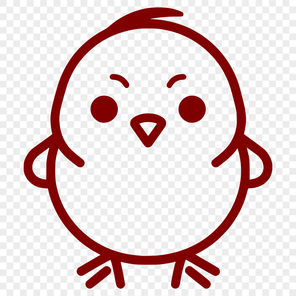 Beautiful Chick Vector Craft File