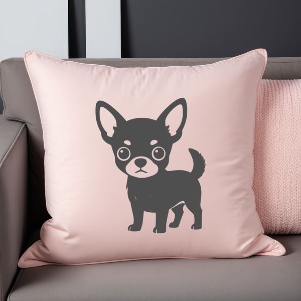 Small dog breed illustration in vector format for digital crafting.